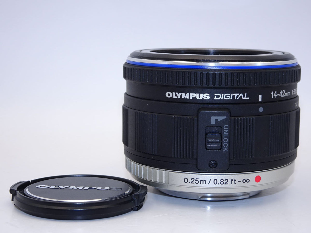 【外観特上級】OLYMPUS 標準ズームレンズ M.ZUIKO DIGITAL ED 14-42mm F3.5-5.6 ブラック