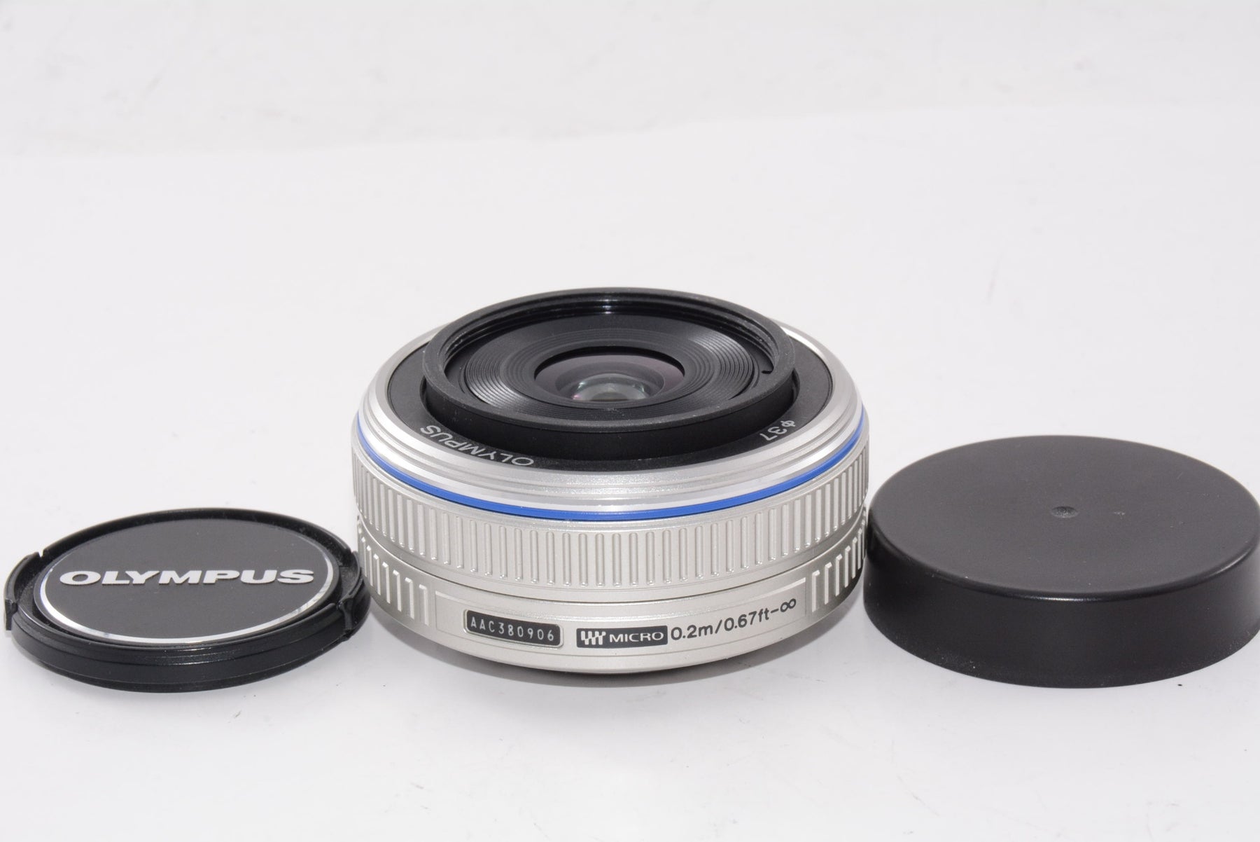 【外観特上級】OLYMPUS パンケーキレンズ M.ZUIKO DIGITAL 17mm F2.8 シルバー