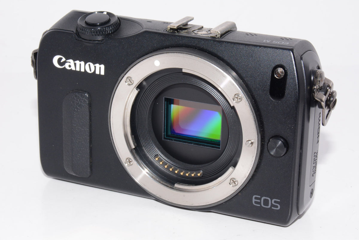 【外観並級】Canon ミラーレス一眼カメラ EOS M ボディ ブラック EOSMBK-BODY
