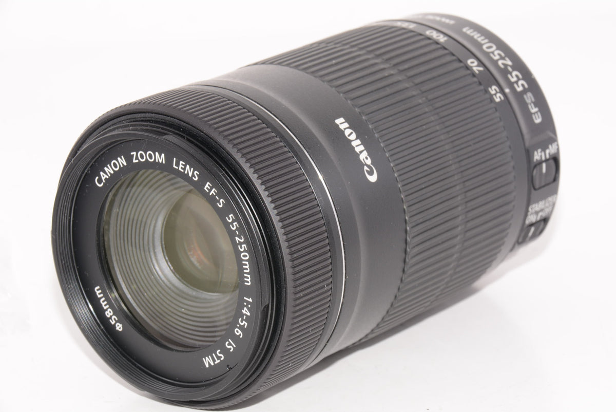 【外観特上級】Canon 望遠ズームレンズ EF-S55-250mm F4-5.6 IS STM