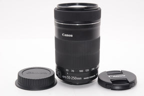 【外観特上級】Canon 望遠ズームレンズ EF-S55-250mm F4-5.6 IS STM