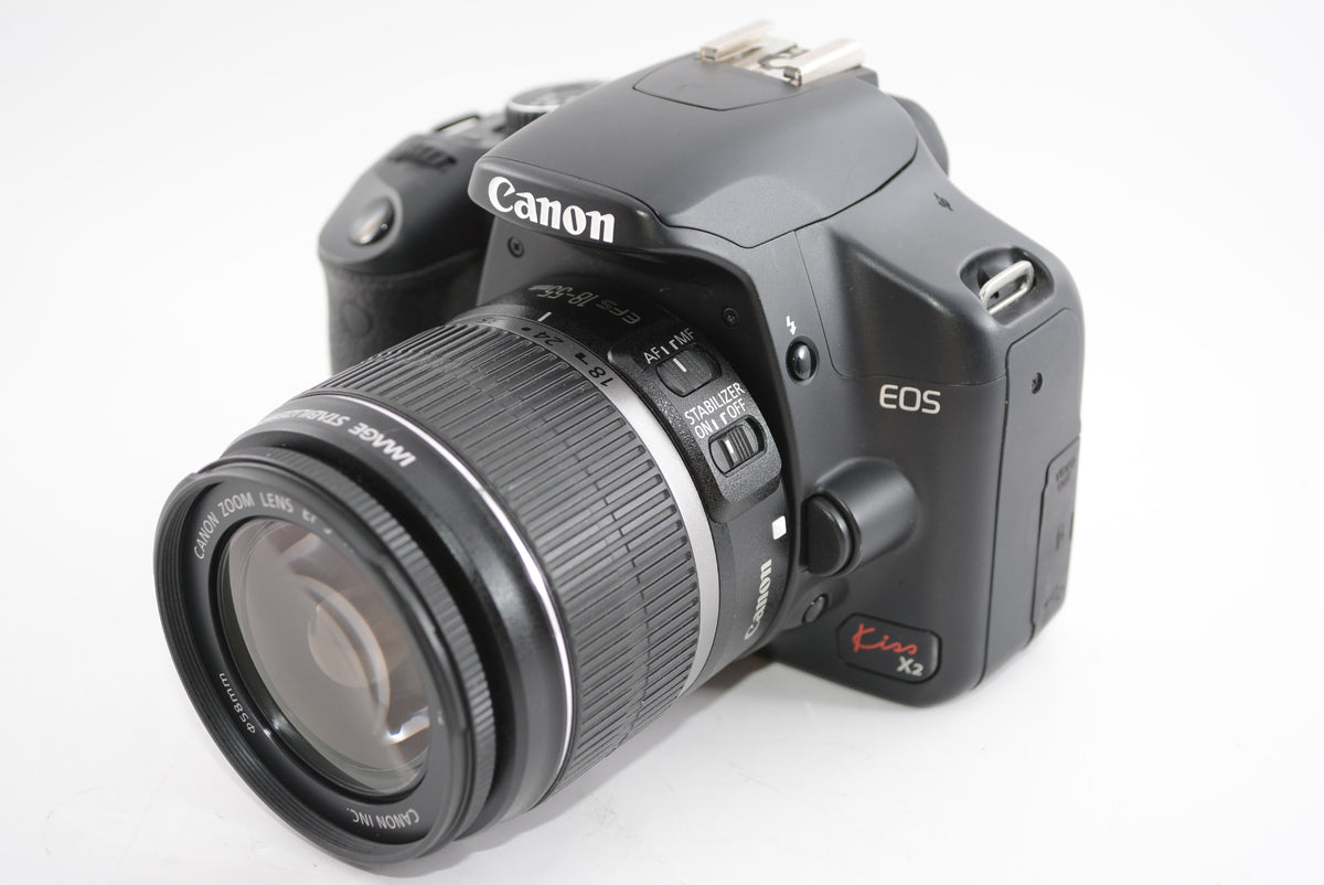【外観特上級】Canon デジタル一眼レフカメラ EOS Kiss X2 レンズキット KISSX2-LKIT