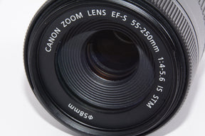 【外観並級】Canon 望遠ズームレンズ EF-S55-250mm F4-5.6 IS STM