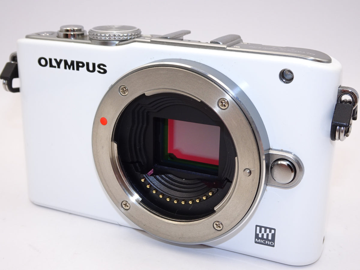 【外観特上級】OLYMPUS ミラーレス一眼 PEN Lite E-PL3 ボディ ホワイト E-PL3