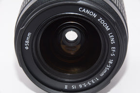 【外観並級】Canon 標準ズームレンズ EF-S18-55mm F3.5-.5.6 IS II