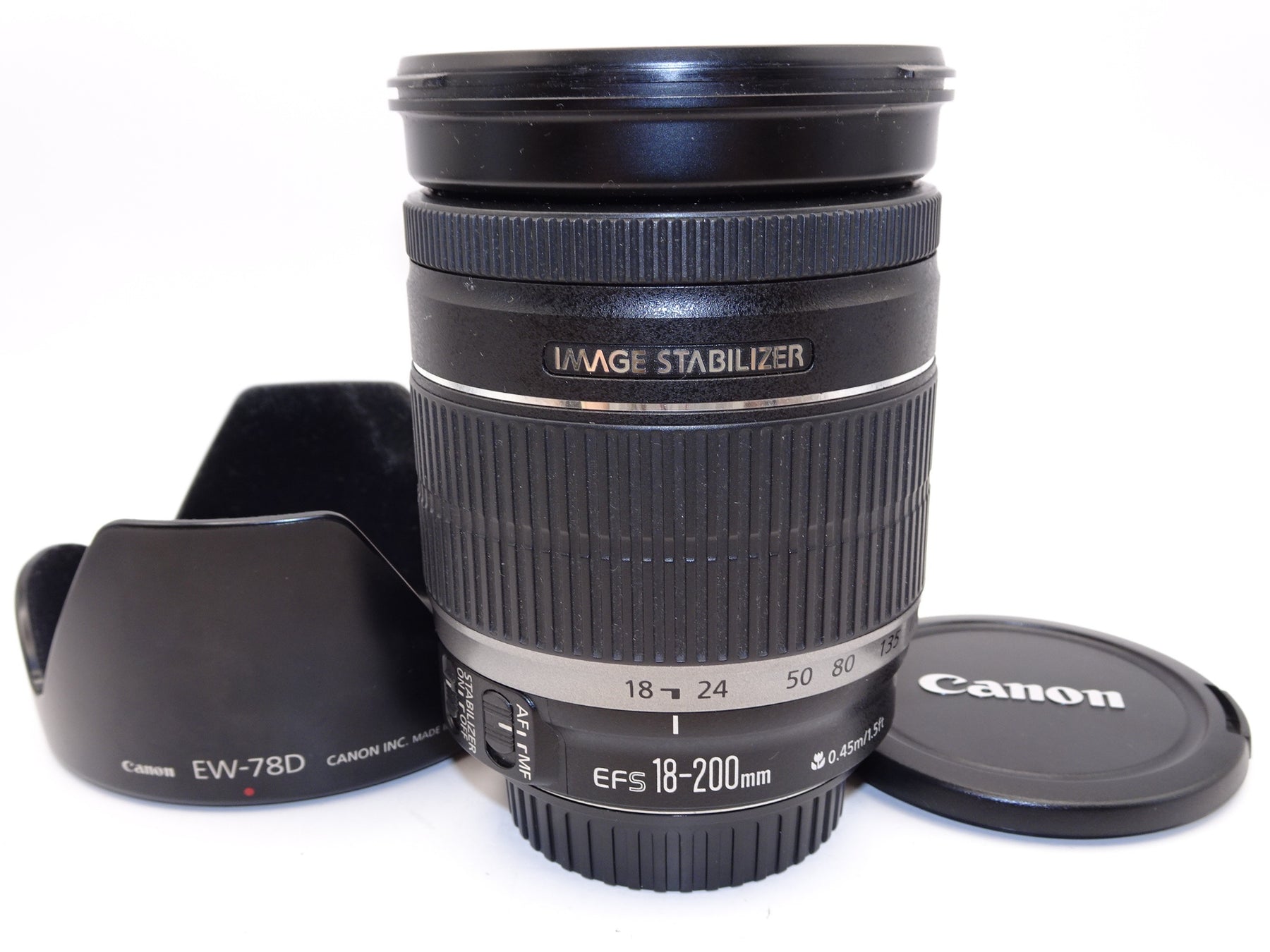 【外観特上級】Canon 望遠ズームレンズ EF-S18-200mm F3.5-5.6 IS APS-C対応