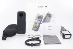 【外観特上級】Insta360 X4-8K防水360度アクションカメラ、4K広角動画、見えない自撮り棒効果、着脱式レンズガード、135分の連続撮影可能なバッテリー、AI編集、手ブレ補正、スポーツ／旅行／アウトドア向け
