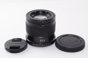 【外観特上級】パナソニック 単焦点 中望遠レンズ マイクロフォーサーズ用 ルミックス G 42.5mm/ F1.7 ASPH. / POWER O.I.S. ブラック H-HS043-K