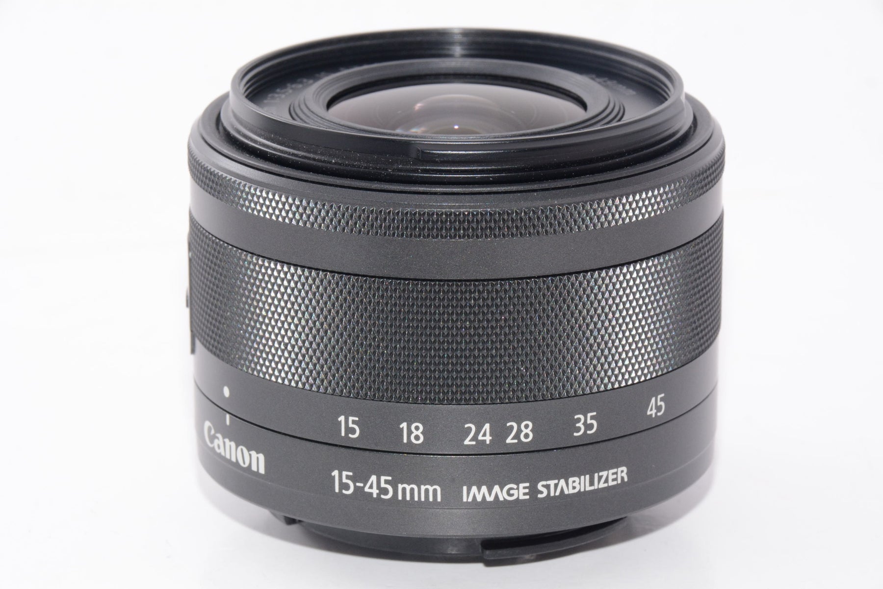【外観特上級】Canon 標準ズームレンズ EF-M15-45mm F3.5-6.3IS STM(グラファイト) ミラーレス一眼対応 EF-M15-45ISSTM