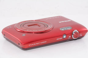【外観特上級】Nikon デジタルカメラ COOLPIX S3500 光学7倍ズーム 有効画素数 2005万画素 ラズベリーレッド S3500RD