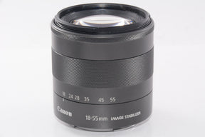 【外観特上級】Canon 標準ズームレンズ EF-M18-55mm F3.5-5.6IS STM