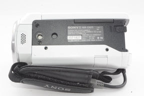 【外観特上級】ソニー SONY ビデオカメラHDR-CX675 32GB  光学30倍 ホワイト Handycam HDR-CX675 W