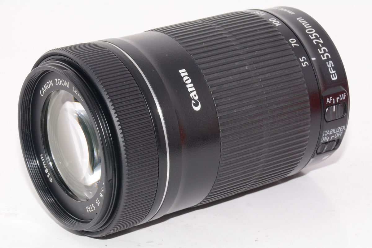 【外観特上級】Canon 望遠ズームレンズ EF-S55-250mm F4-5.6 IS STM