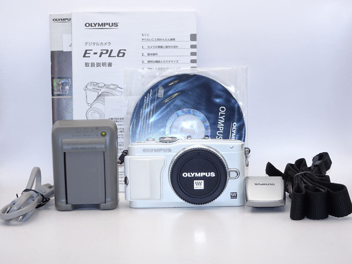 【外観並級】OLYMPUS ミラーレス一眼 PEN Lite E-PL6 ボディ ホワイト E-PL6 BODY WHT