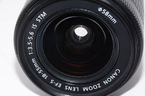 【外観特上級】Canon 標準ズームレンズ EF-S18-55mm F3.5-5.6 IS STM