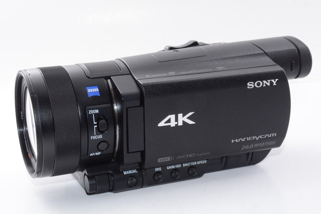 ほぼ新品】ソニー SONY ビデオカメラ FDR-AX100 4K 光学12倍 ブラック