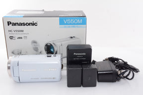 【外観特上級】パナソニック デジタルハイビジョンビデオカメラ 内蔵メモリー32GB ホワイト HC-V550M-W