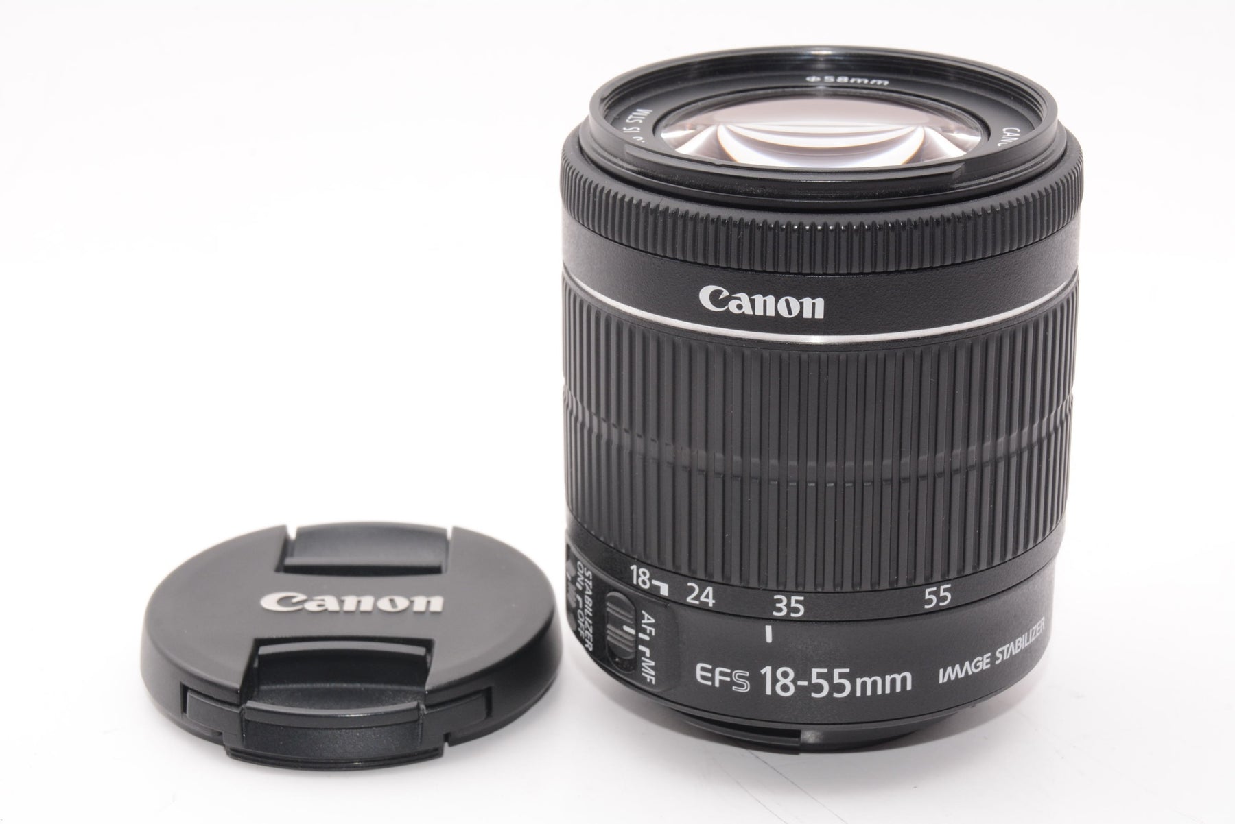 【外観特上級】Canon 標準ズームレンズ EF-S18-55mm F3.5-5.6 IS STM