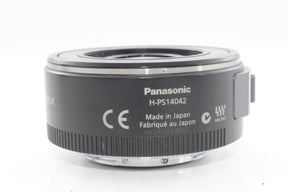 【外観並級】パナソニック ルミックス G X VARIO PZ 14-42mm/F3.5-5.6 ASPH./POWER  ブラック H-PS14042-K