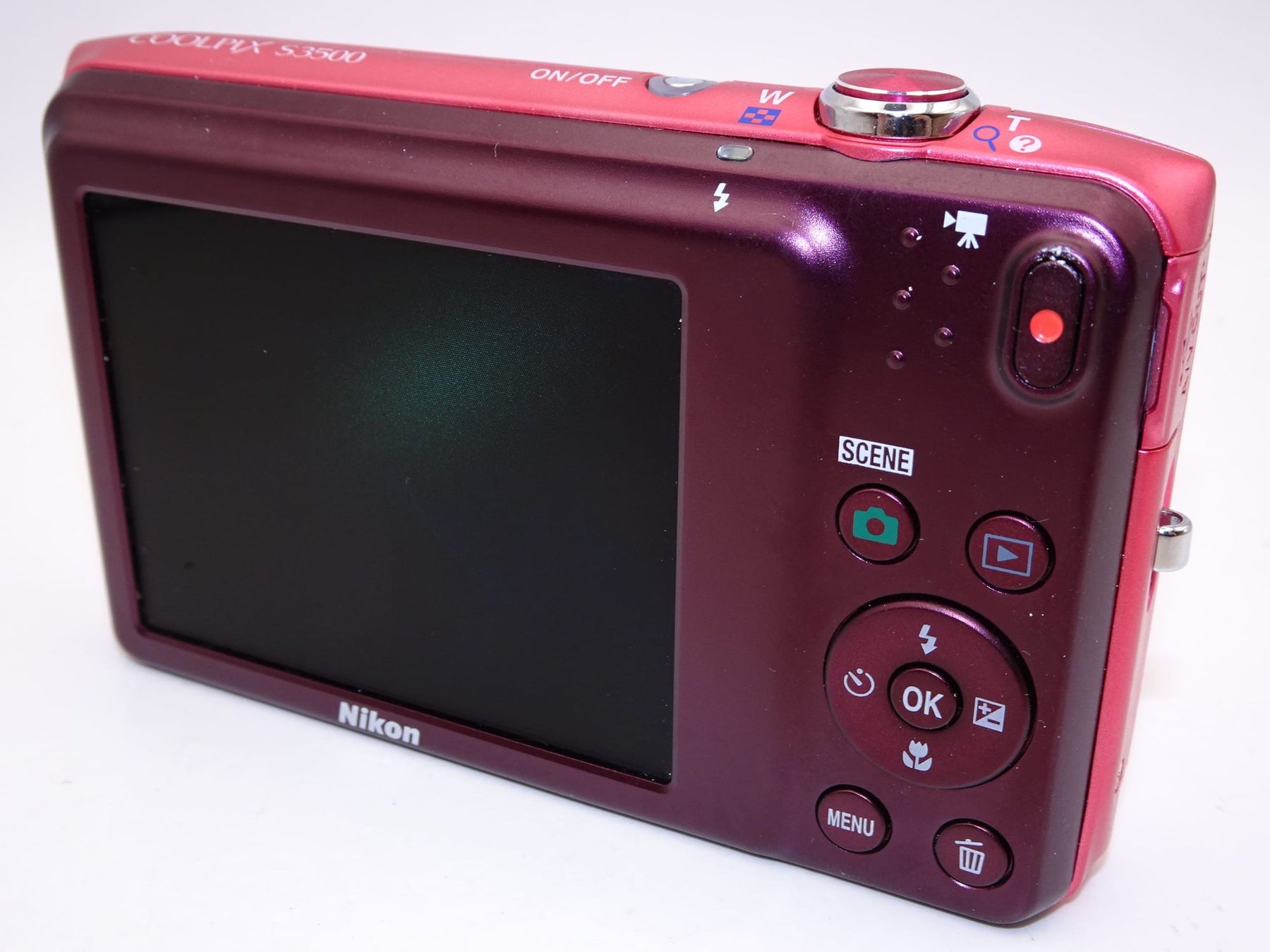 【外観特上級】Nikon デジタルカメラ COOLPIX (クールピクス) S3300 ストロベリーピンク S3300PK