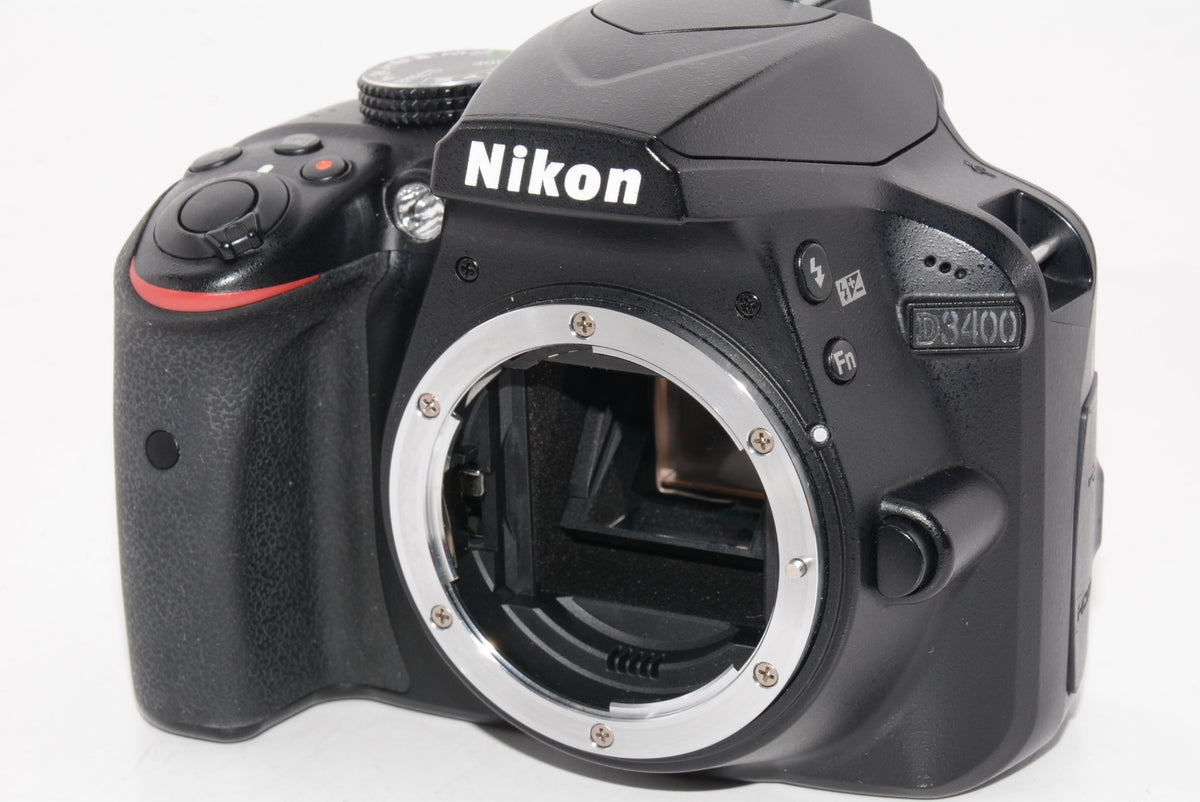 【外観並級】Nikon デジタル一眼レフカメラ D3400 AF-P 18-55 VR レンズキット ブラック D3400LKBK