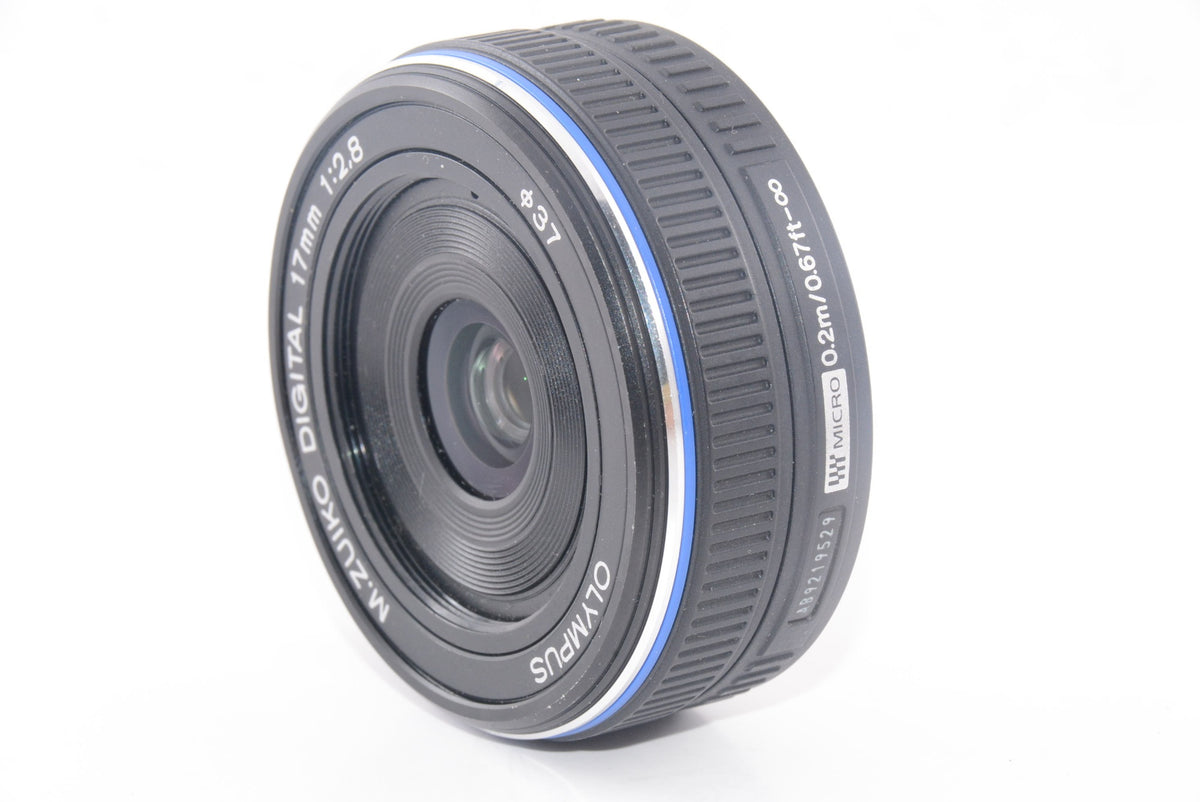 【外観特上級】OLYMPUS パンケーキレンズ M.ZUIKO DIGITAL 17mm F2.8 ブラック
