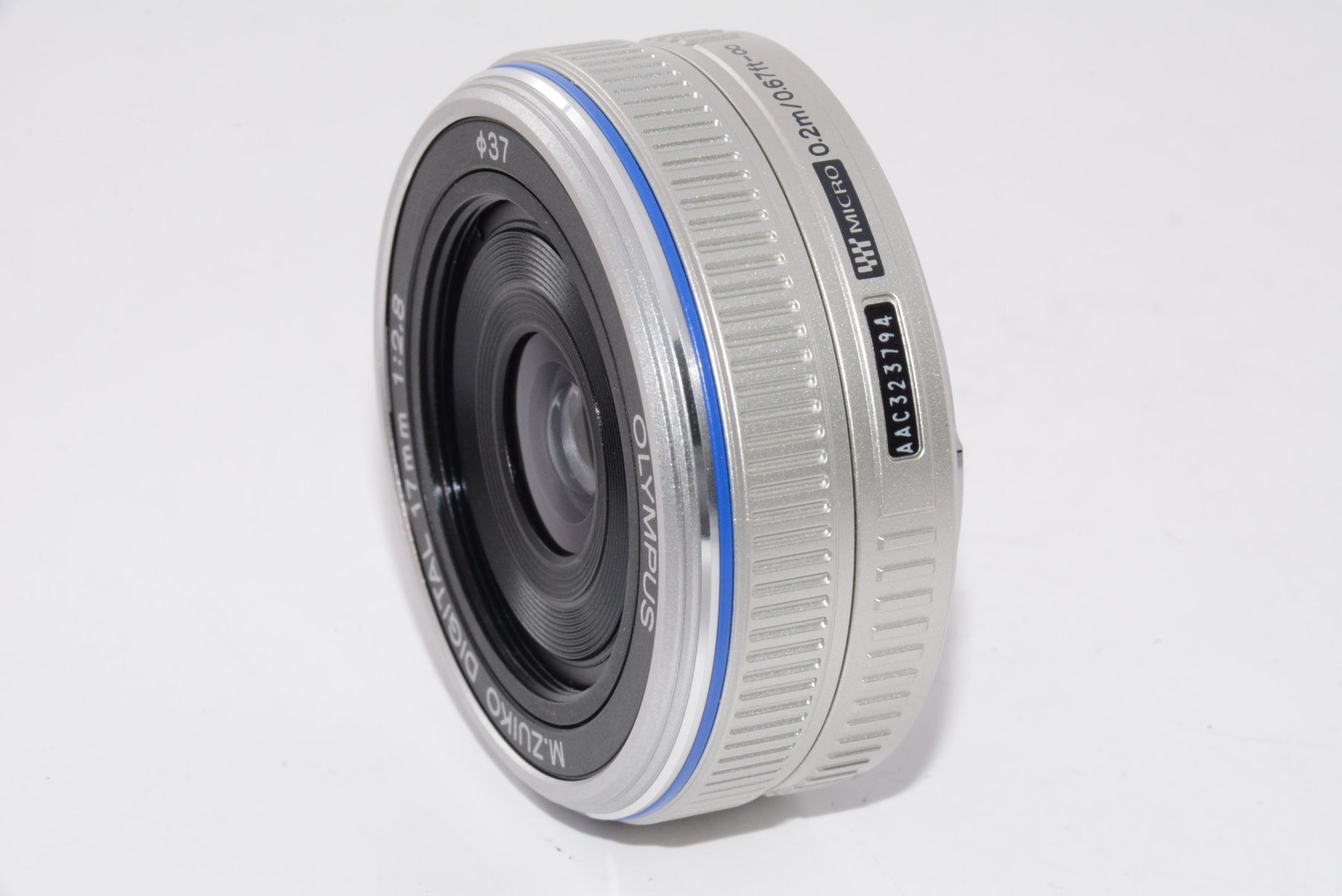 【外観特上級】OLYMPUS パンケーキレンズ M.ZUIKO DIGITAL 17mm F2.8 シルバー