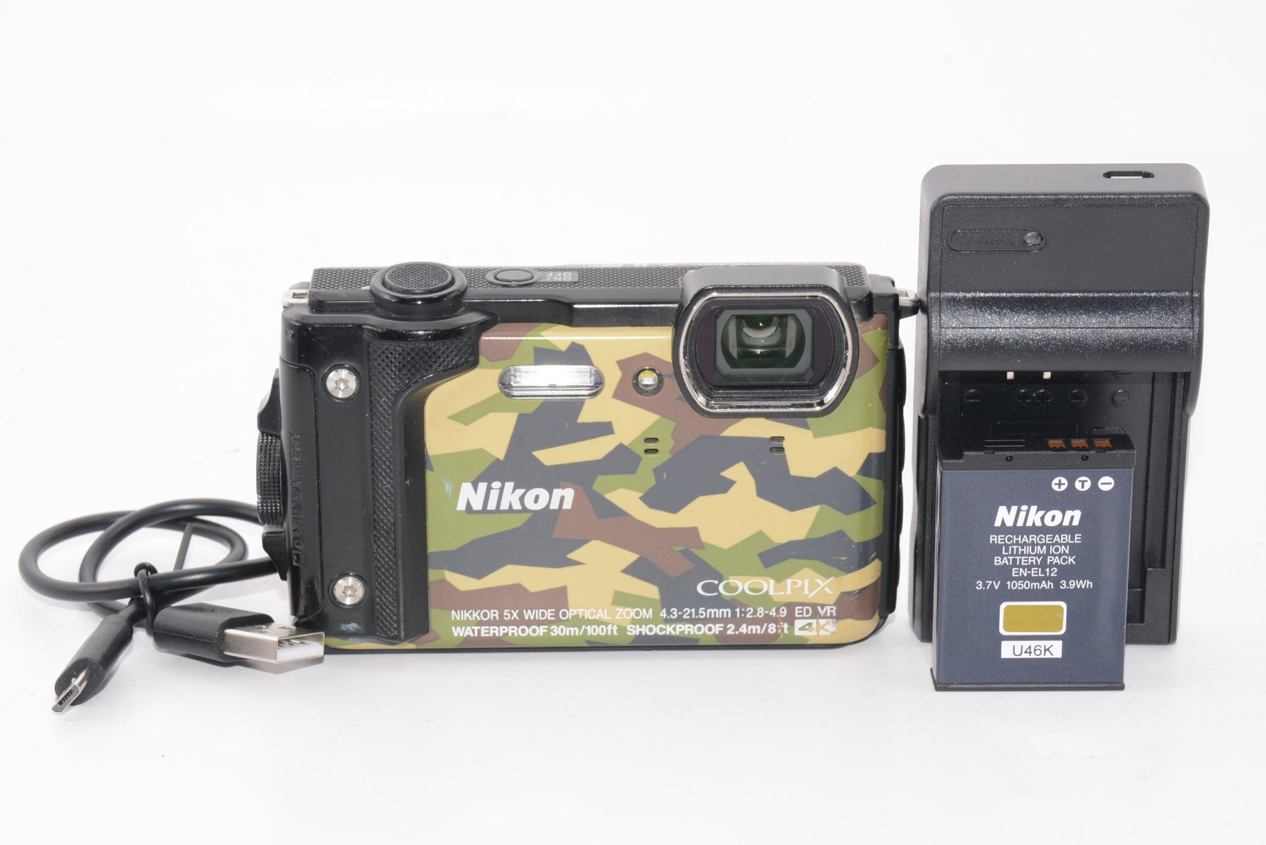 【外観並級】Nikon デジタルカメラ COOLPIX W300 GR クールピクス カムフラージュ 防水