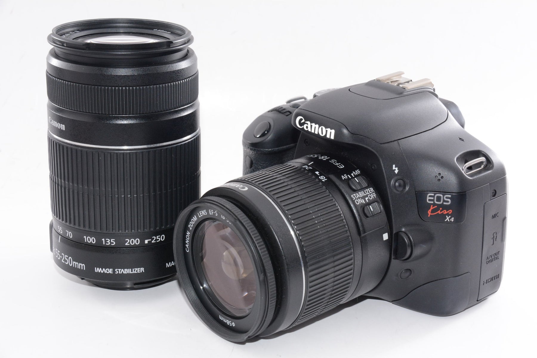 【外観特上級】Canon デジタル一眼レフカメラ EOS Kiss X4 ダブルズームキット
