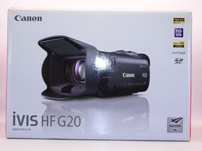 【外観特上級】Canon デジタルビデオカメラ iVIS HF G20 光学10倍ズーム 内蔵32GBメモリー ブラック IVISHFG20