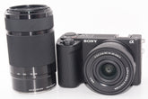 【ほぼ新品】SONY ソニー ミラーレス一眼カメラ ZV-E10M2 ダブルズームレンズキット(同梱レンズ:SELP16502+SEL55210)
