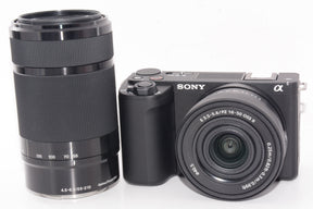 【ほぼ新品】SONY ソニー ミラーレス一眼カメラ ZV-E10M2 ダブルズームレンズキット(同梱レンズ:SELP16502+SEL55210)