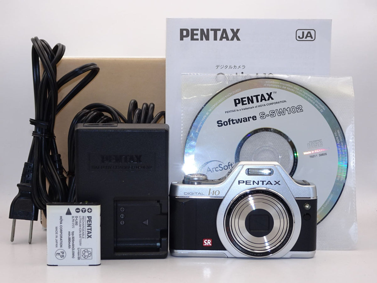 【外観特上級】PENTAX ペンタックス デジタルカメラ Optio I-10 シルバー