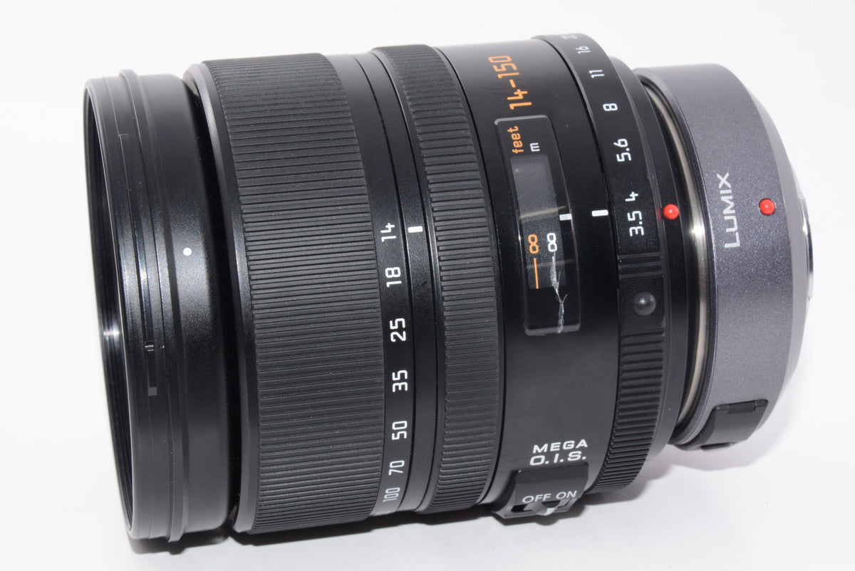 【外観並級】パナソニック 望遠ズームレンズ フォーサーズ用 ライカ D VARIO-ELMAR 14-150mm ASPH. XSM. MEGA O.I.S. L-RS014150