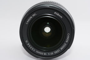 【外観特上級】Canon 標準ズームレンズ EF-S18-55mm F3.5-5.6 IS