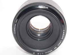 【外観特上級】Canon 単焦点レンズ EF50mm F1.8 II