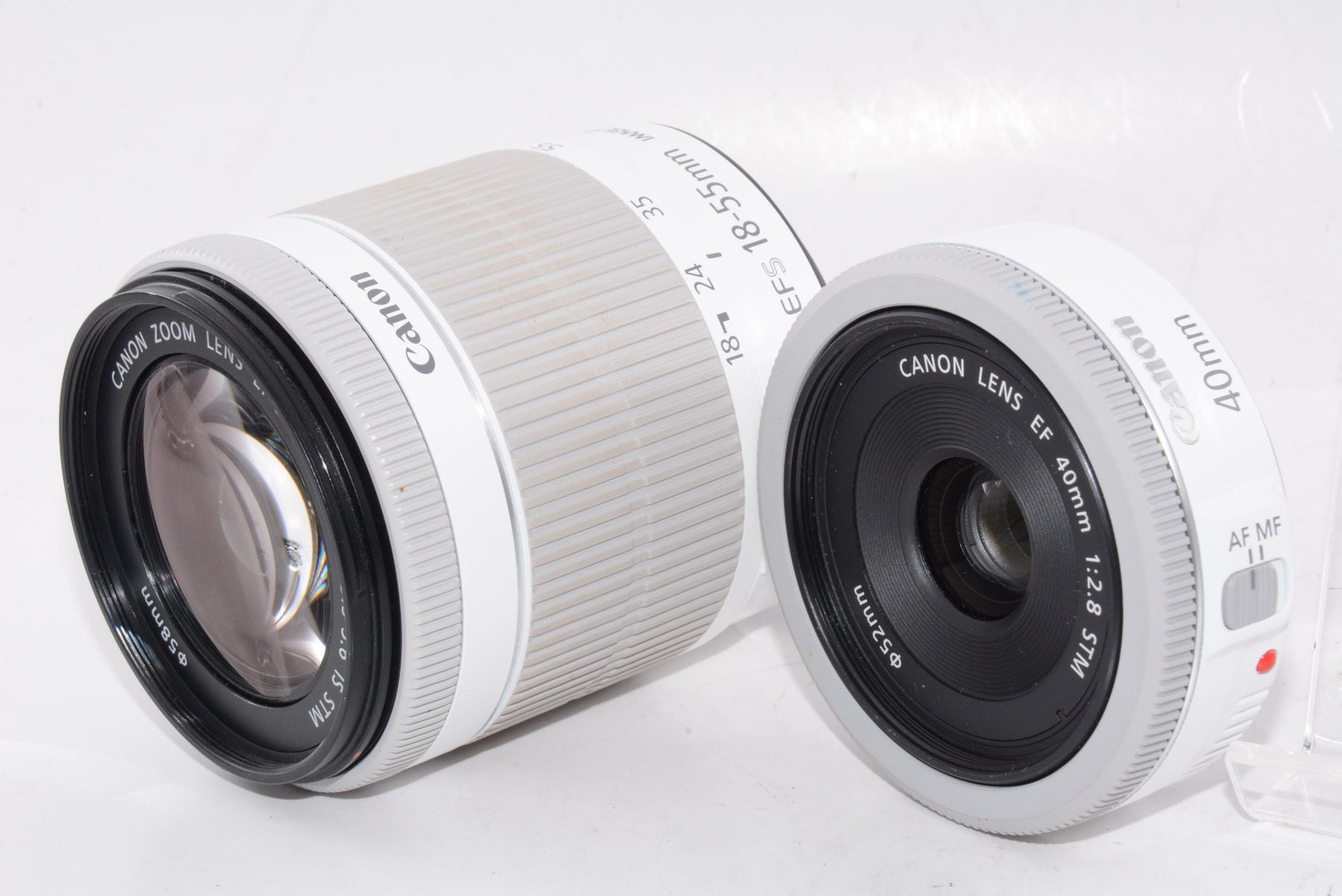 【外観特上級】Canon デジタル一眼レフカメラ EOS Kiss X7(ホワイト) ダブルレンズキット2