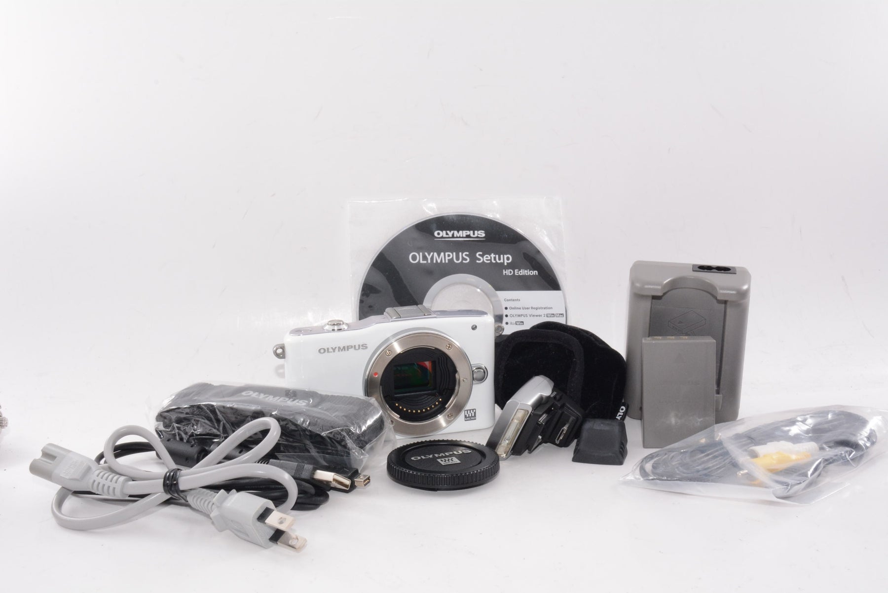 【外観並級】OLYMPUS ミラーレス一眼 PEN mini E-PM1 ボディ ホワイト E-PM1 BODY WHT