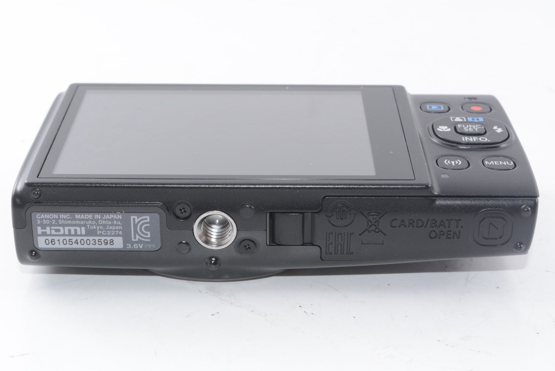 【ほぼ新品】Canon コンパクトデジタルカメラ IXY 650 ブラック 光学12倍ズーム/Wi-Fi対応 IXY650BK