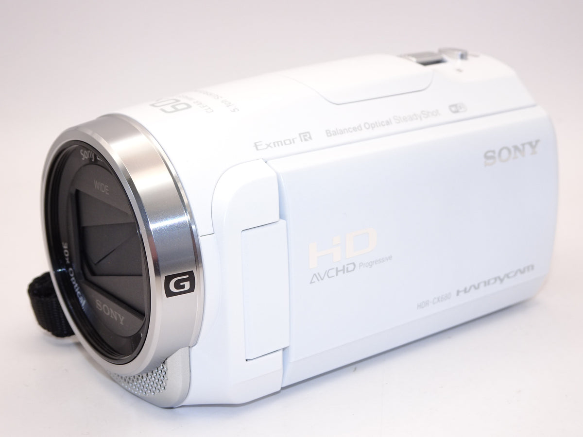 【ほぼ新品】ソニー ビデオカメラ Handycam HDR-CX680 ホワイト