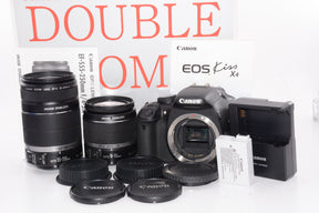 【外観特上級】Canon デジタル一眼レフカメラ EOS Kiss X4 ダブルズームキット