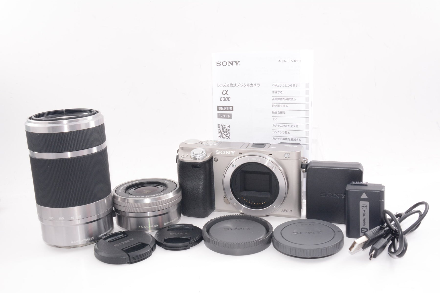 【外観並級】SONY ミラーレス一眼 α6000 ダブルズームレンズキット