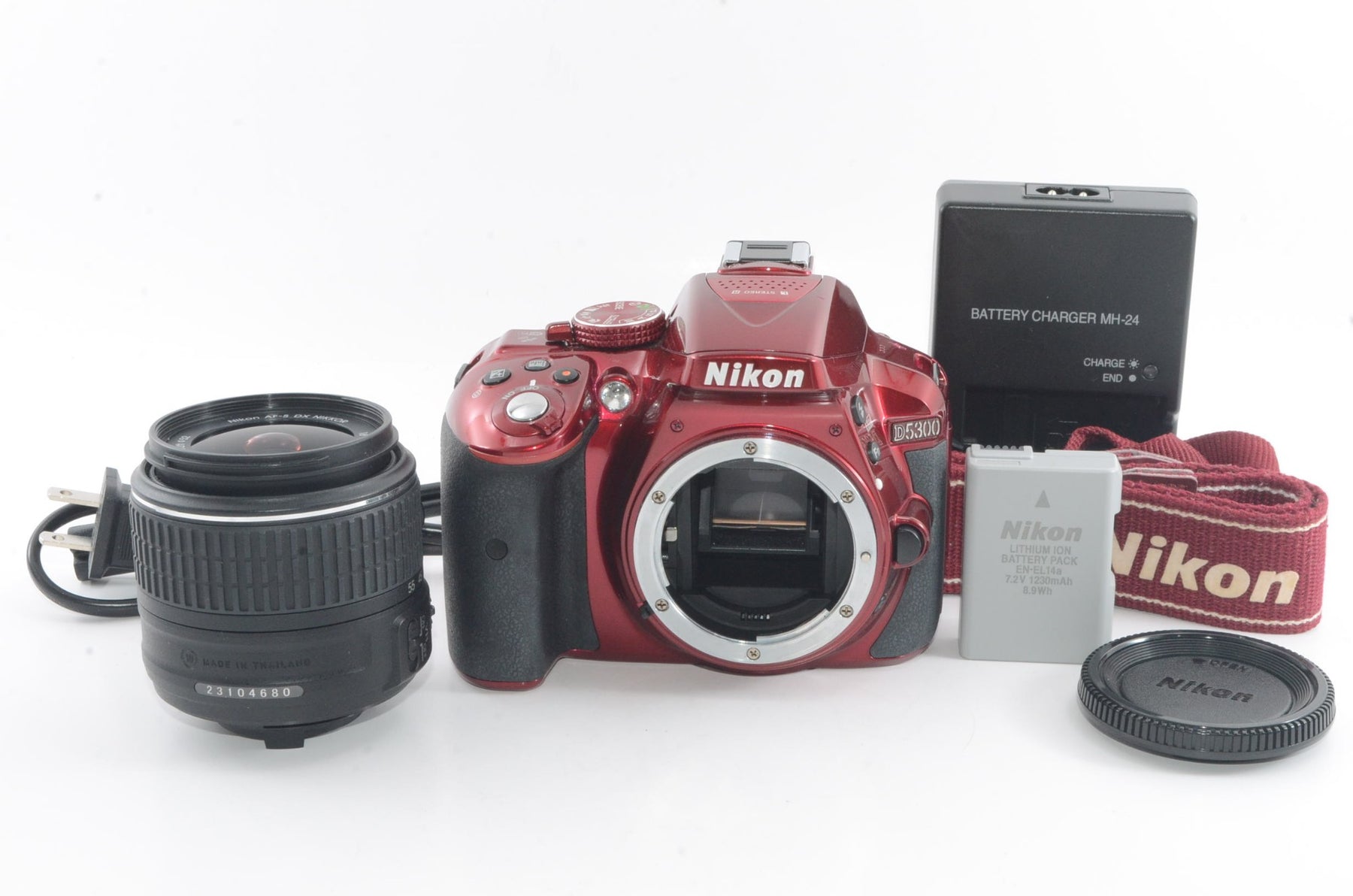 【外観並級】Nikon デジタル一眼レフカメラ D5300 18-55mm VR II レンズキット レッド D5300LK18-55VR2RD