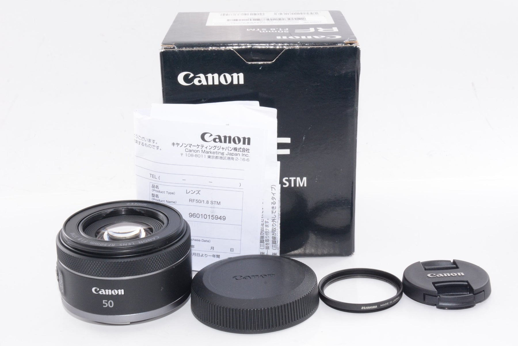 【ほぼ新品】キヤノンレンズ RF50mm F1.8 STM ブラック