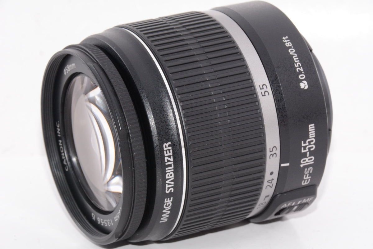 【外観特上級】Canon 標準ズームレンズ EF-S18-55mm F3.5-5.6 IS