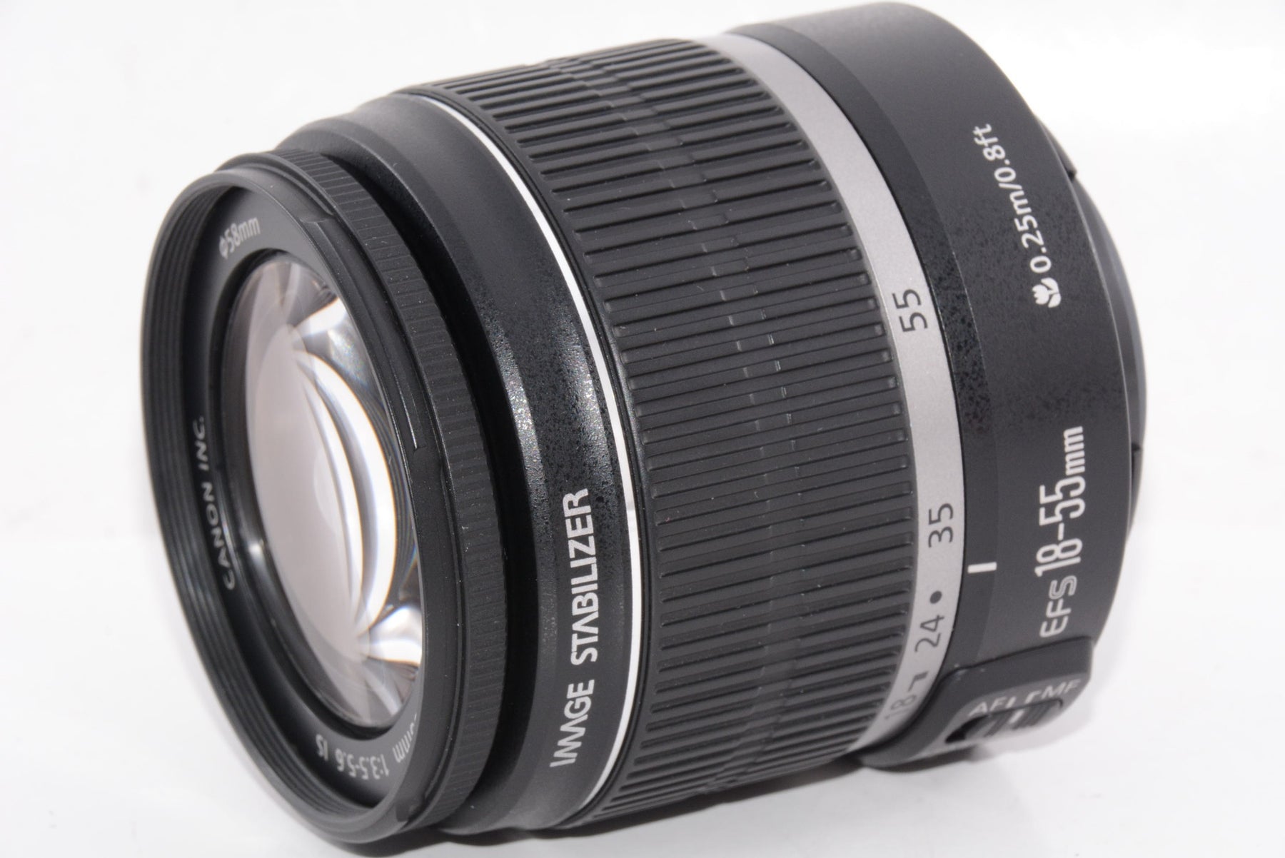 【外観特上級】Canon 標準ズームレンズ EF-S18-55mm F3.5-5.6 IS