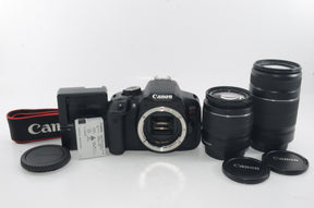 【外観並級】Canon デジタル一眼レフカメラ EOS Kiss X6i ダブルズームキット EF-S18-55ｍｍ/EF-S55-250ｍｍ付属 KISSX6i-WKIT