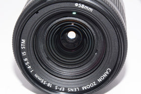 【外観並級】Canon 標準ズームレンズ EF-S18-55mm F3.5-5.6 IS STM