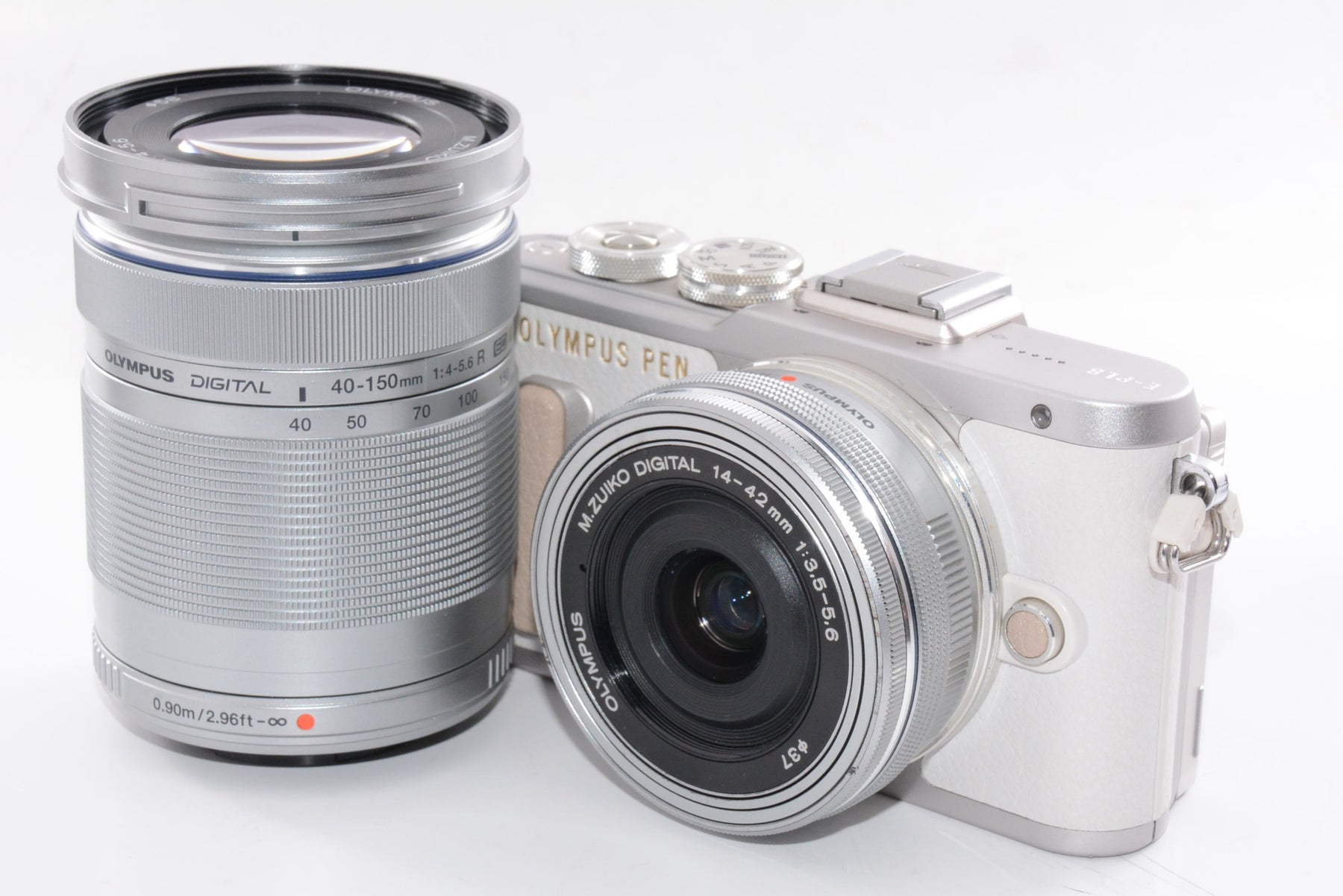 【外観並級】OLYMPUS ミラーレス一眼 E-PL8 ダブルズームキット ホワイト