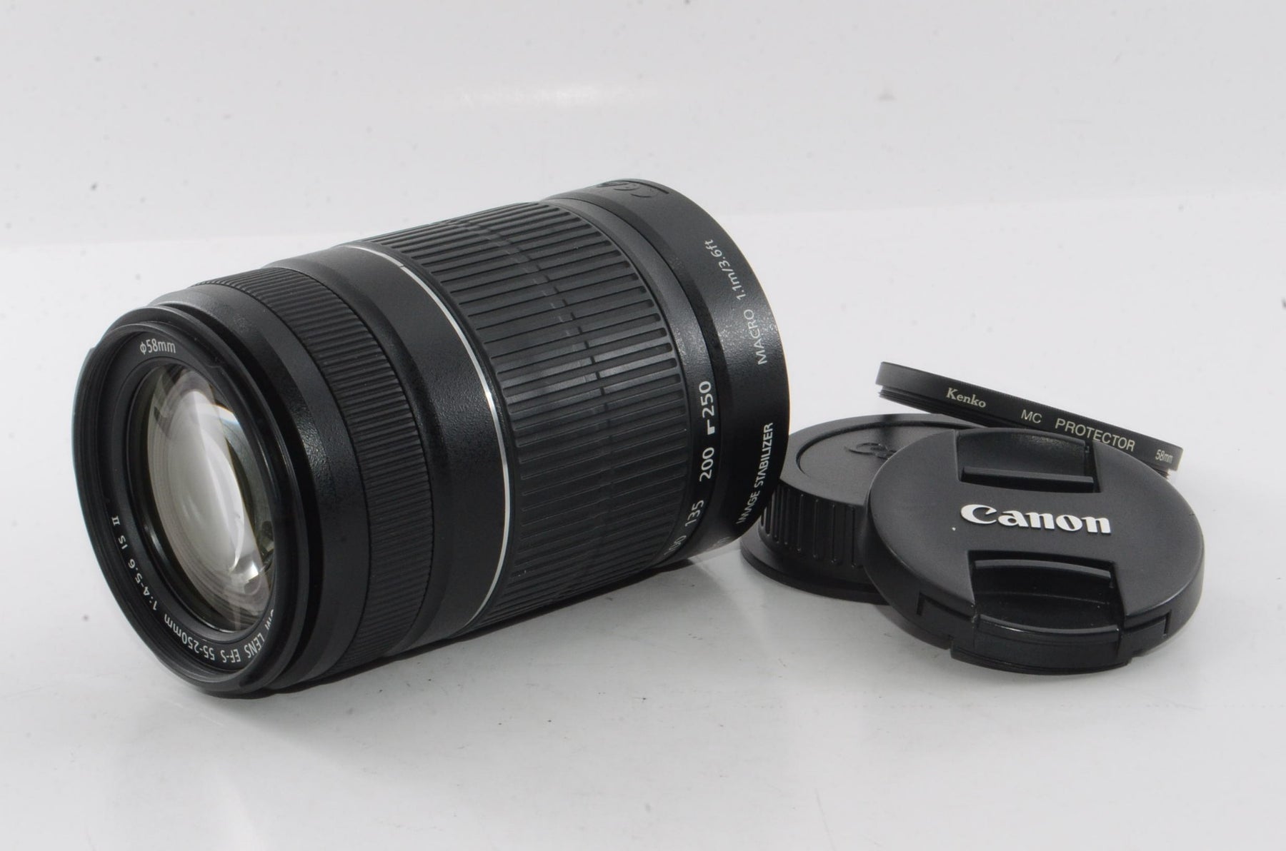 【外観特上級】Canon 望遠ズームレンズ EF-S55-250mm F4-5.6 IS II
